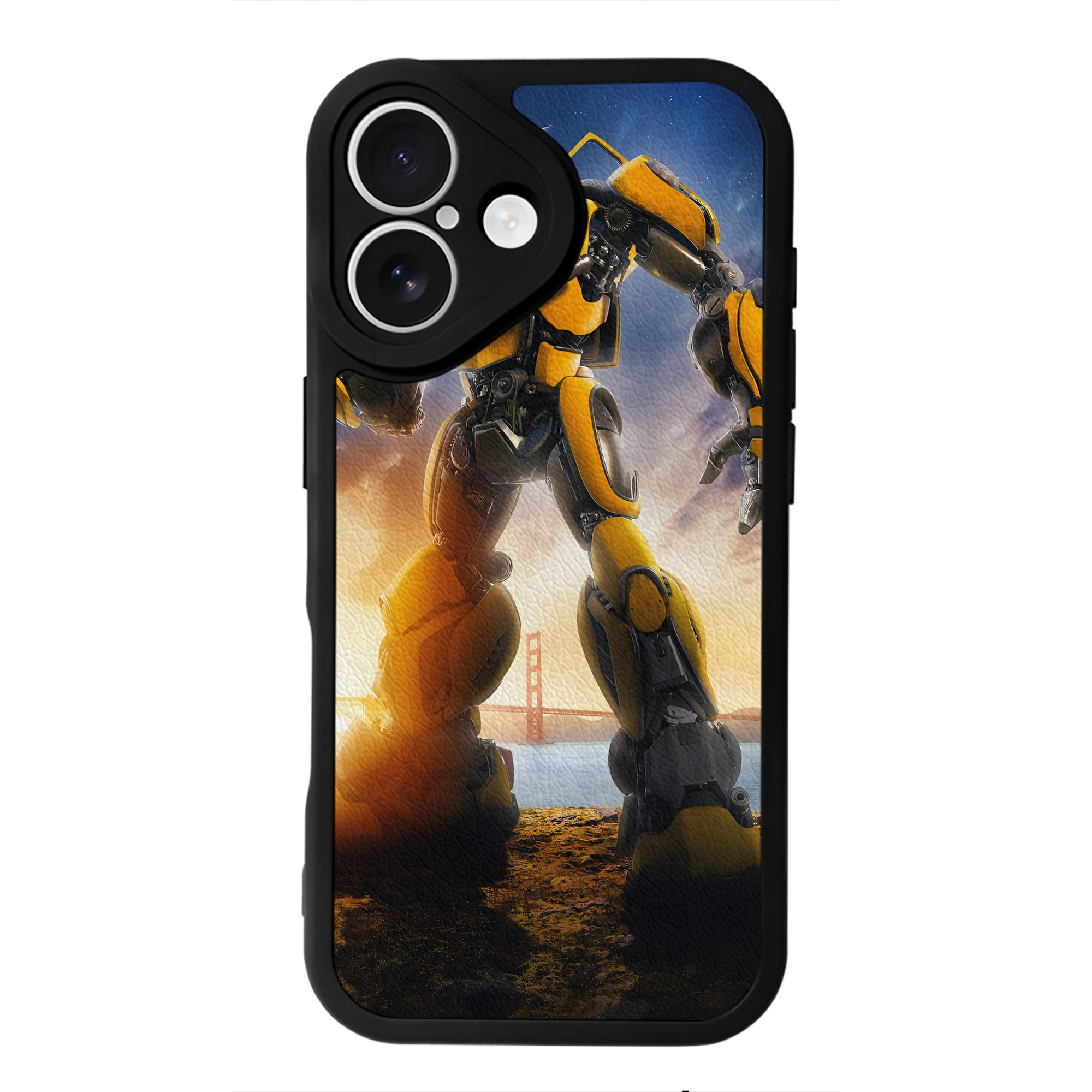 （画像用） Transformers トランスフォーマー 【iPhone 16シリーズ対応】シリコンスマホケース（レザー調） 材質：シリコン